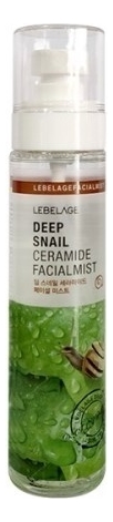 Мист для лица с муцином улитки и керамидами Deep Snail Ceramide Facial Mist 120мл lebelage мист для лица с муцином улитки и керамидами deep snail ceramide facial mist 120 мл