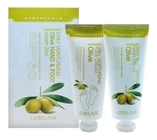 Lebelage Набор с оливковым маслом Daily Moisturizing Olive 2*100мл (крем для ног Foot Cream + крем для рук Hand Cream)
