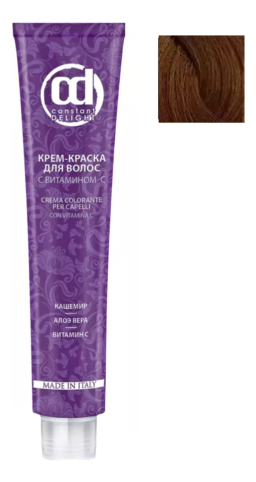 

Крем-краска для волос с витамином С Crema Colorante 100мл: 8/65 Светло-русый шоколадно-золотистый, Крем-краска для волос с витамином С Crema Colorante 100мл