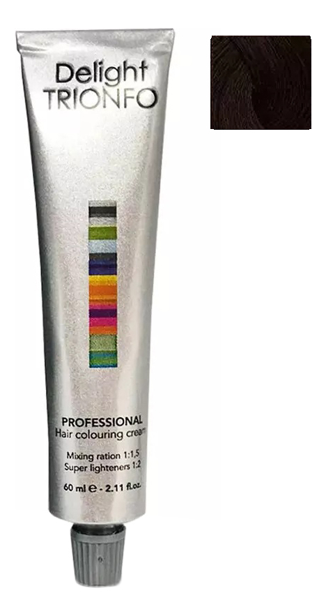 

Стойкая крем-краска для волос Delight Trionfo Hair Colouring Cream 60мл: 5-6 Светлый коричневый шоколадный, Стойкая крем-краска для волос Delight Trionfo Hair Colouring Cream 60мл