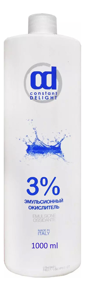 Эмульсионный окислитель Emulsione Ossidante 3%: Окислитель 1000мл цена и фото