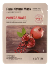 Anskin Тканевая маска с экстрактом граната Secriss Pure Nature Mask Pack Pomeganate 25мл