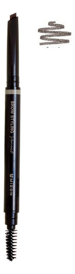 Автокарандаш для бровей с щеточкой Brow Styling Pencil 0,35г: Gray