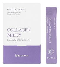 Mizon Молочный пилинг-скраб для лица с коллагеном Collagen Milky Peeling Scrub 40*5г