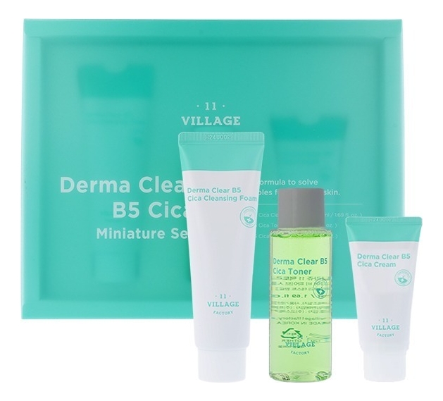 

Набор для лица Derma Clear B5 Cica Miniature (пенка для умывания 50мл + тонер 50мл + крем 30мл)