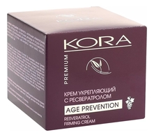 KORA Укрепляющий крем для лица с ресвератролом Age Prevention 50мл