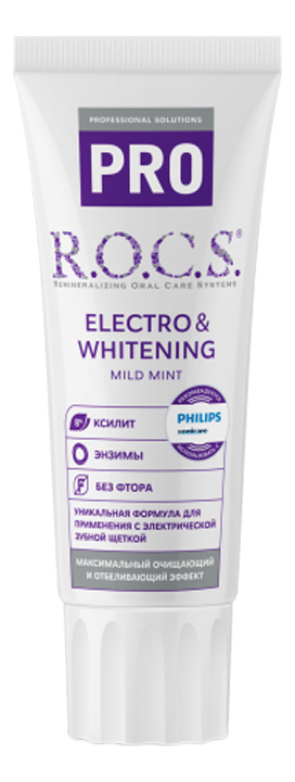 

Зубная паста Pro Mild Mint Electro & Whitening: Паста 74г, Зубная паста Pro Mild Mint Electro & Whitening