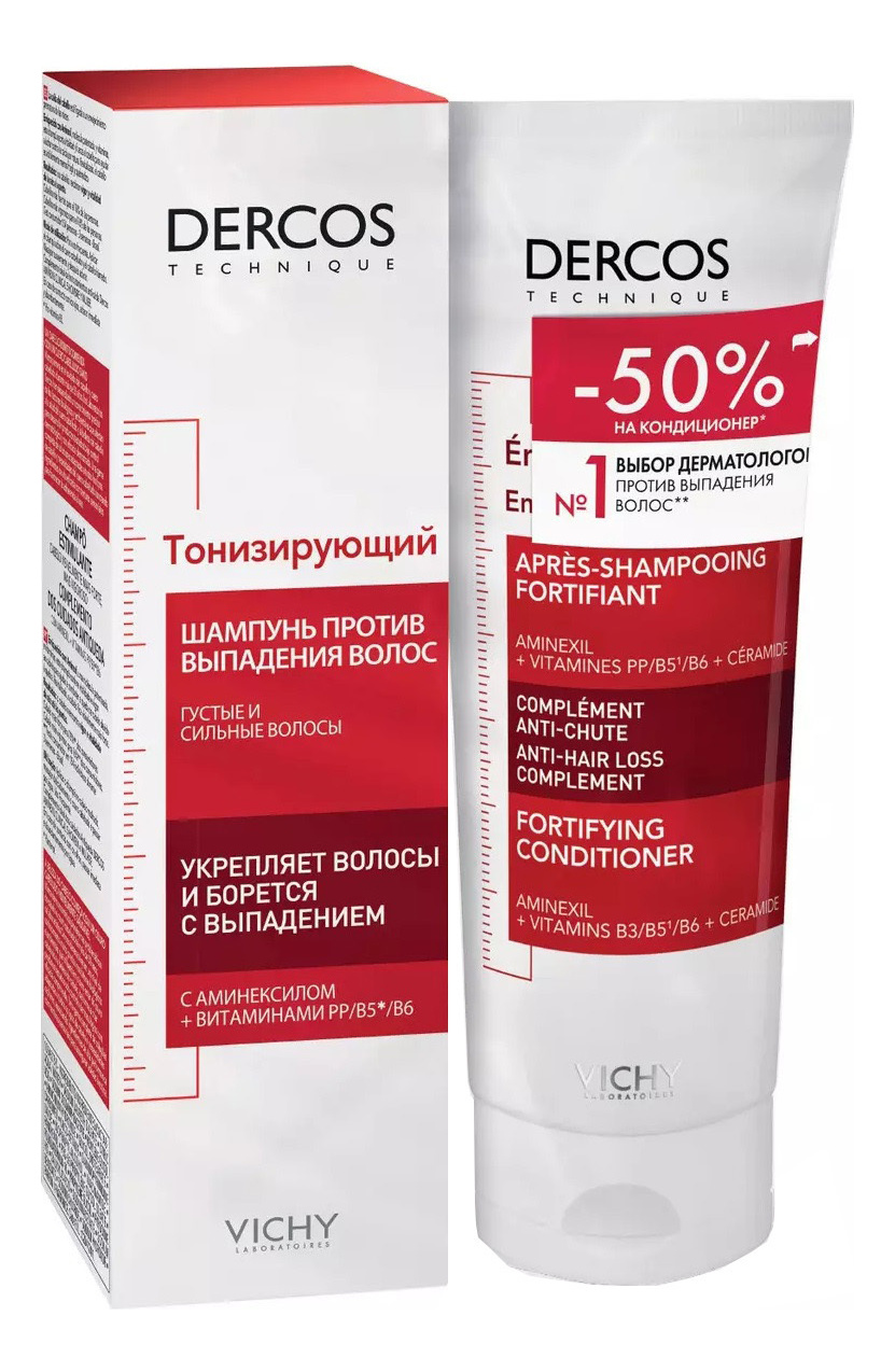 

Набор против выпадения волос Dercos 2*200мл (укрепляющий кондиционер + тонизирующий шампунь)