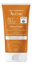 Avene Водостойкий cолнцезащитный флюид для лица Tres Haute Protection Intense Protect SPF50+ 150мл