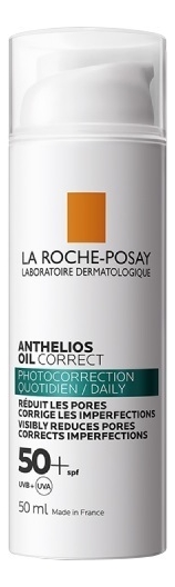 

Солнцезащитный крем-гель склонной к акне кожи лица Anthelios Oil Correct SPF50+ 50мл