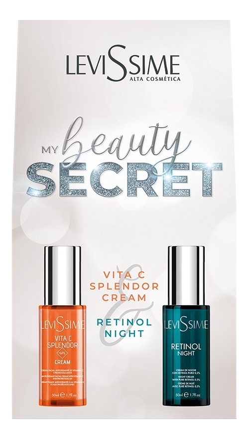 

Набор для лица Beauty Secret 2*50мл (ночной крем с ретинолом Retinol Night + интеллектуальный крем с витамином С и протеогликанами Vita C Splendor+GPS)