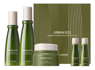 Набор для лица Urban Eco Harakeke Deep Moisture Skin Care (тонер 130мл/30мл + эмульсия 130мл/30мл + крем 50мл)