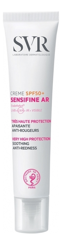 Солнцезащитный успокаивающий крем для лица Sensifine AR Creme SPF50+ 40мл солнцезащитный успокаивающий крем для лица sensifine ar creme spf50 40мл