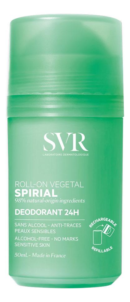 Растительный шариковый дезодорант Spirial Vegetal Deodorant 48H 50мл: Дезодорант 50мл шариковый дезодорант с минералами без солей алюминия mineral deodorant roll on 48h 50мл