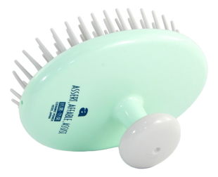 Щетка-массажер для кожи головы и волос с антибактериальным эффектом Shampoo Brush (зеленая)