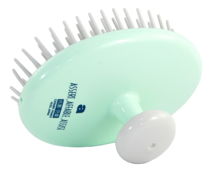 

Щетка-массажер для кожи головы и волос с антибактериальным эффектом Shampoo Brush (зеленая)