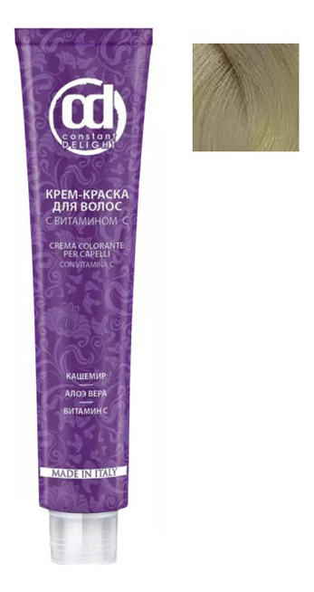 

Крем-краска для волос с витамином С Crema Colorante 100мл: 11/1 Экстра светлый блондин сандрэ, Крем-краска для волос с витамином С Crema Colorante 100мл
