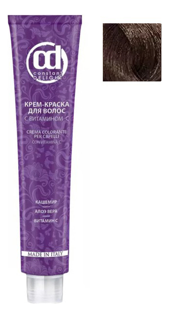 

Крем-краска для волос с витамином С Crema Colorante 100мл: 7/62 Средне-русый шоколадно-пепельный, Крем-краска для волос с витамином С Crema Colorante 100мл