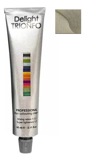 

Стойкая крем-краска для волос Delight Trionfo Hair Colouring Cream 60мл: 10-19 Светлый блондин сандре фиолетовый, Стойкая крем-краска для волос Delight Trionfo Hair Colouring Cream 60мл