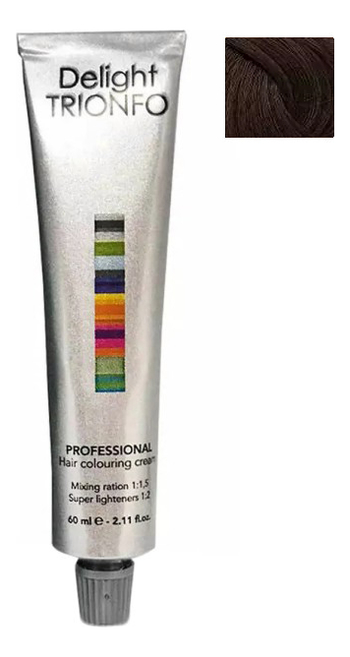

Стойкая крем-краска для волос Delight Trionfo Hair Colouring Cream 60мл: 6-2 Темный русый пепельный, Стойкая крем-краска для волос Delight Trionfo Hair Colouring Cream 60мл