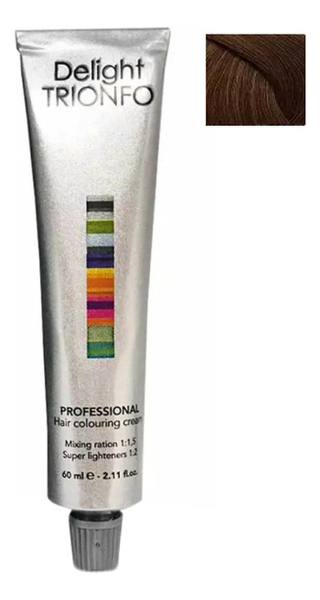 

Стойкая крем-краска для волос Delight Trionfo Hair Colouring Cream 60мл: 7-4 Средний русый бежевый, Стойкая крем-краска для волос Delight Trionfo Hair Colouring Cream 60мл