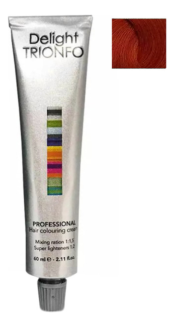 

Стойкая крем-краска для волос Delight Trionfo Hair Colouring Cream 60мл: 7-77 Средний русый интенсивный медный, Стойкая крем-краска для волос Delight Trionfo Hair Colouring Cream 60мл