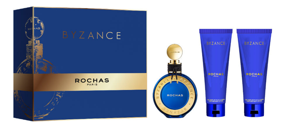 

Byzance 2019: набор (п/вода 90мл + гель д/душа 100мл + лосьон д/тела 100мл), Byzance 2019