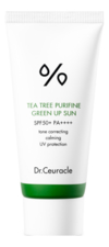 Dr. Ceuracle Солнцезащитный крем для лица с экстрактом чайного дерева Tea Tree Purifine Green Up Sun SPF50+ PA++++ 50мл