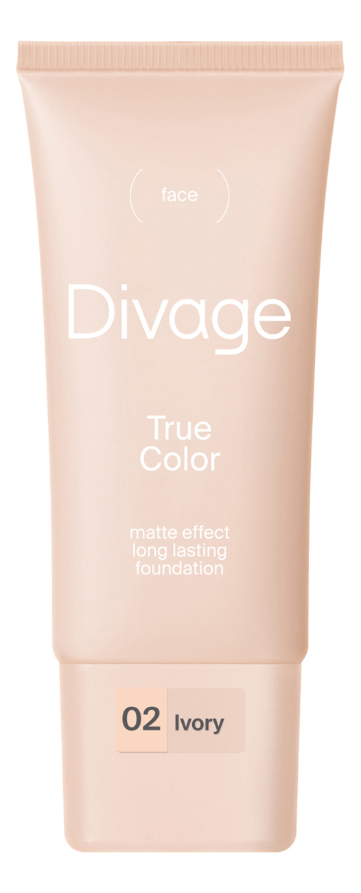 Легкий тональный крем для лица True Color Matte Effect 25мл: 02 Ivory