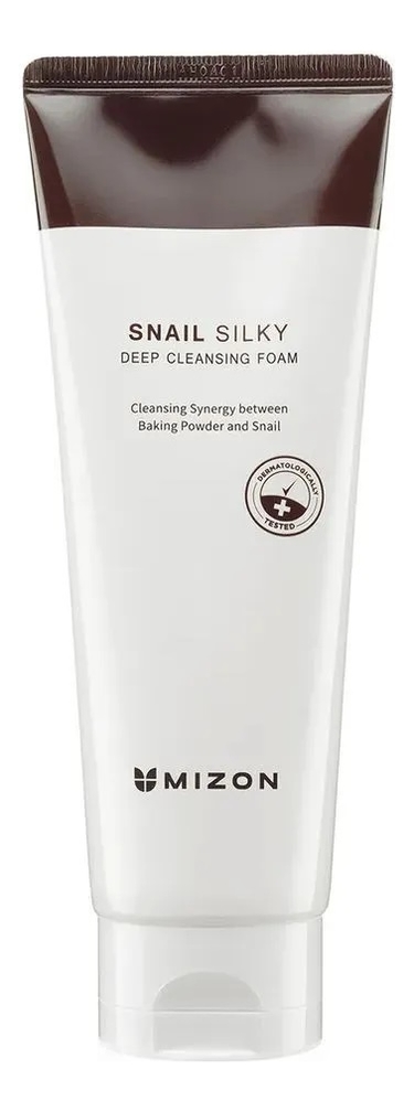 Mizon пенка для умывания с муцином улитки snail silky deep cleansing ...