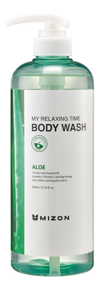 Гель для душа с экстрактом алоэ вера My Relaxing Time Body Wash Aloe 800мл гель для душа с экстрактом голубики my relaxing time body wash blueberry 800мл