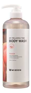 Гель для душа с экстактом персика My Relaxing Time Body Wash Peach 800мл