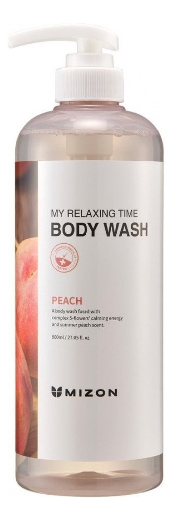 Гель для душа с экстактом персика My Relaxing Time Body Wash Peach 800мл гель для душа с экстрактом голубики my relaxing time body wash blueberry 800мл