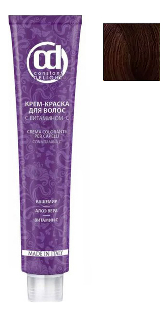 

Крем-краска для волос с витамином С Crema Colorante 100мл: 7/6 Средне русый шоколадный, Крем-краска для волос с витамином С Crema Colorante 100мл