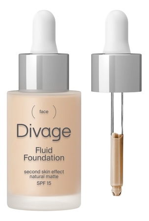 Divage Тональный крем-флюид для лица Fluid Foundation SPF15 30мл