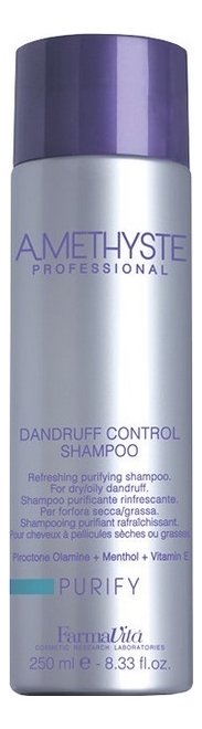 Освежающий шампунь против сухой и жирной перхоти Amethyste Purify Dandruff Control Shampoo: Шампунь 250мл