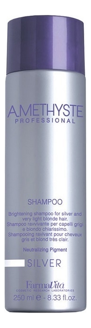 

Шампунь для седых и светлых волос Amethyste Silver Shampoo: Шампунь 250мл, Шампунь для седых и светлых волос Amethyste Silver Shampoo