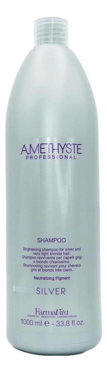 

Шампунь для седых и светлых волос Amethyste Silver Shampoo: Шампунь 1000мл, Шампунь для седых и светлых волос Amethyste Silver Shampoo
