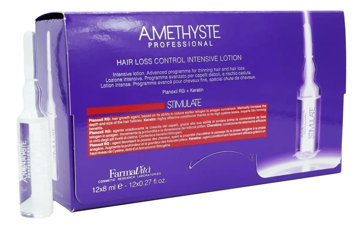 

Лосьон против выпадения волос Amethyste Stimulate Hair Loss Control Intensive Lotion 12*8мл