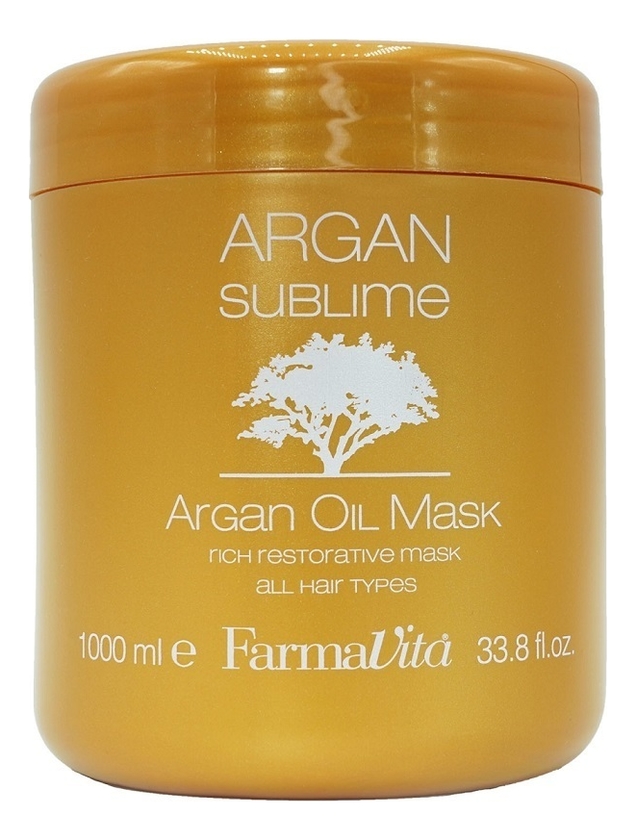 

Маска для волос с аргановым маслом Argan Sublime Oil Mask: Маска 1000мл, Маска для волос с аргановым маслом Argan Sublime Oil Mask