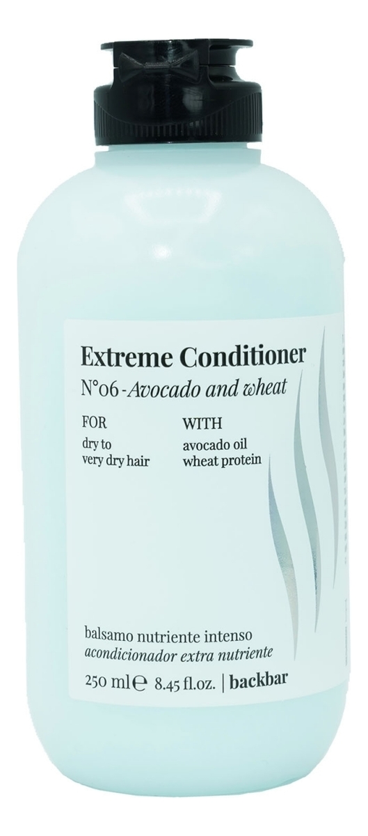 

Увлажняющий кондиционер для сухих волос BackBar Extreme Conditioner No6: Кондиционер 250мл, Увлажняющий кондиционер для сухих волос BackBar Extreme Conditioner No6
