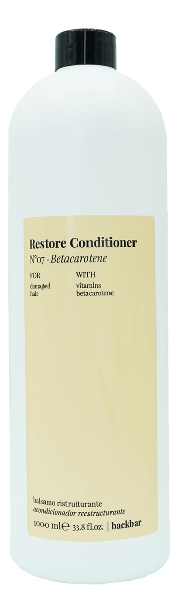 

Кондиционер для восстановления поврежденных волос BackBar Restore Conditioner No7: Кондиционер 1000мл, Кондиционер для восстановления поврежденных волос BackBar Restore Conditioner No7
