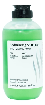 Травяной шампунь для волос BackBar Revitalizing Shampoo No4
