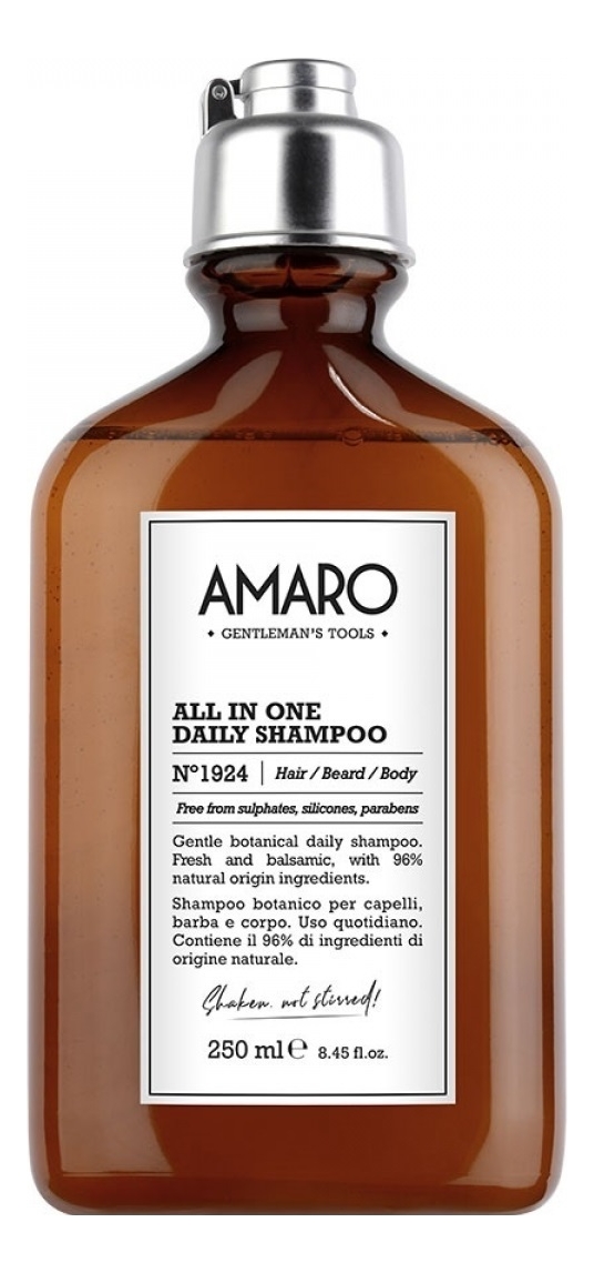 

Растительный шампунь для ежедневного использования Amaro All In One Daily Shampoo No1924 250мл