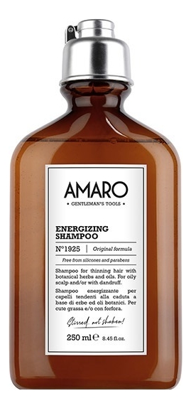 amaro восстанавливающий энергетический шампунь для профилактики выпадения волос amaro energizing shampoo 250 ml Энергетический шампунь для волос Amaro Energizing Shampoo No1925 250мл