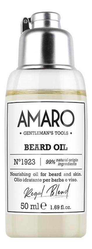 Питательное масло для бороды Amaro Beard Oil No1923 50мл