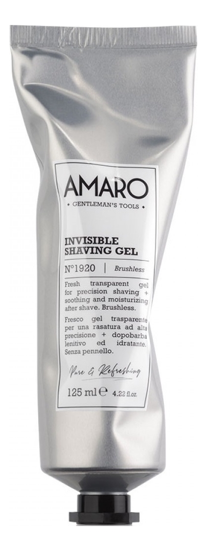 

Прозрачный гель для бритья Amaro Invisible Shaving Gel No1920 125мл