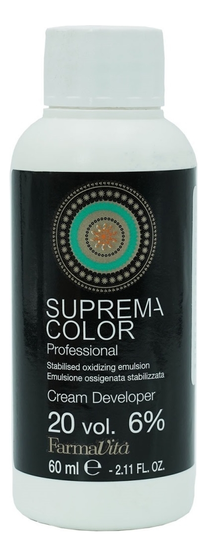 Окисляющая эмульсия Suprema Color Cream Developer 6%: Эмульсия 60мл