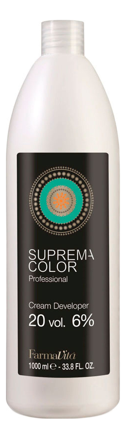 

Окисляющая эмульсия Suprema Color Cream Developer 6%: Эмульсия 1000мл, Окисляющая эмульсия Suprema Color Cream Developer 6%