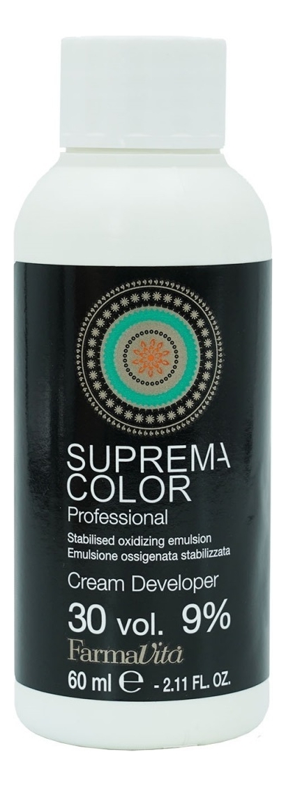 

Окисляющая эмульсия Suprema Color Cream Developer 9%: Эмульсия 60мл, Окисляющая эмульсия Suprema Color Cream Developer 9%